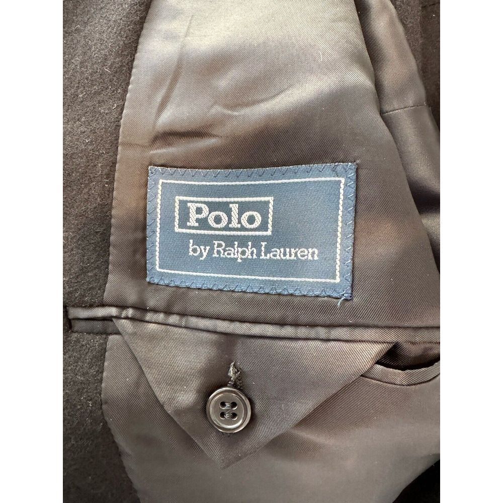 Ralph Lauren Polo Suit Coat Blazer  Wool Cashmere Made In Italy 2 button 42 Long - Picture 4 of 13